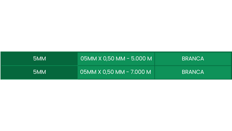 tabela 5MM tabela 5MM